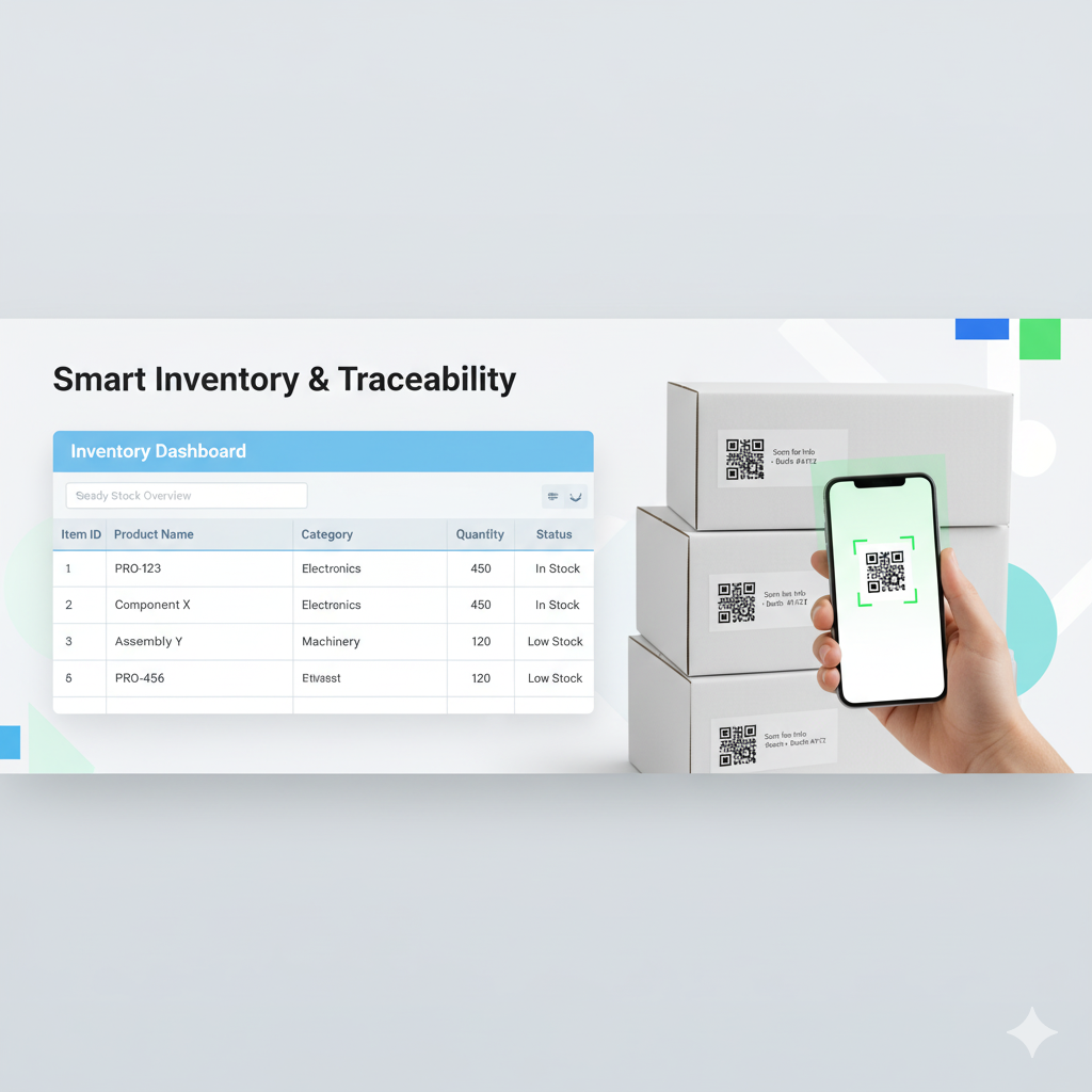 QR Code Tracking Screenshot